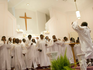 Choir in White